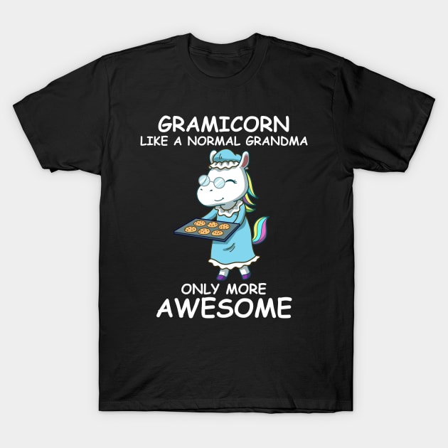 Gramicorn Funny Grandma Gift T-Shirt by CatRobot